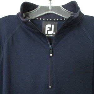 FootJoy Mens L/S "Hyde Park Golf C.C." (OH) Navy 1/4 Zip Windbreaker NWOT - M